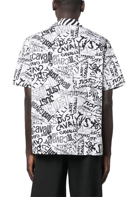 CAMICIA MEZZE MANICHE FANTASIA ANIMALIER JUST CAVALLI | Camicie | 74OBL2B5 NS247003